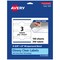 Avery Glossy Clear Wraparound Labels with Sure Feed, 2-3/8" x 8"